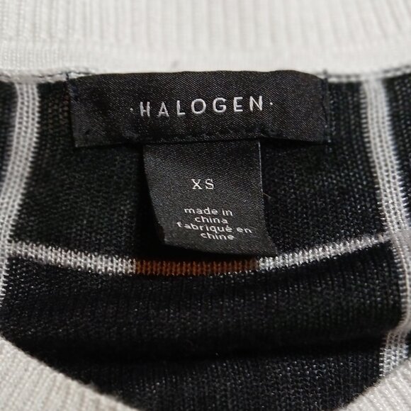 HALOGEN by Nordstrom Ivory/Black Plaid Knit Cardigan - Picture 7 of 11